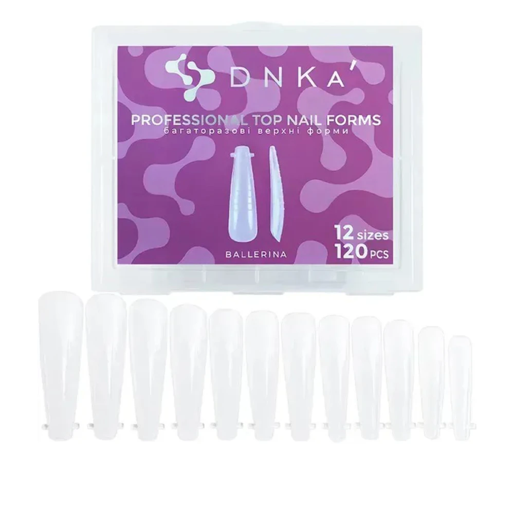 Формы верхние  DNKa' Nails Forms 120 ед (Балерина)