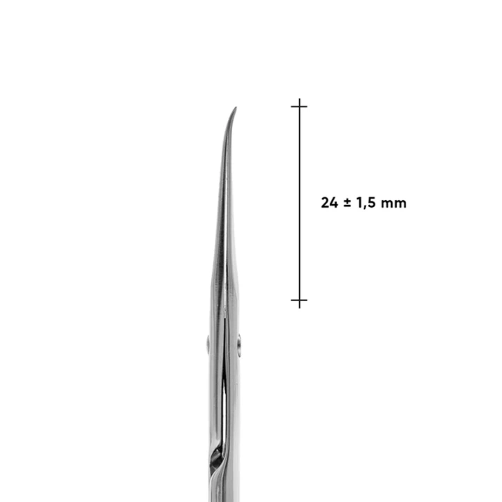 Ножницы профессиональные EXPERT SE-13/3 с крючком для кутикулы для левши