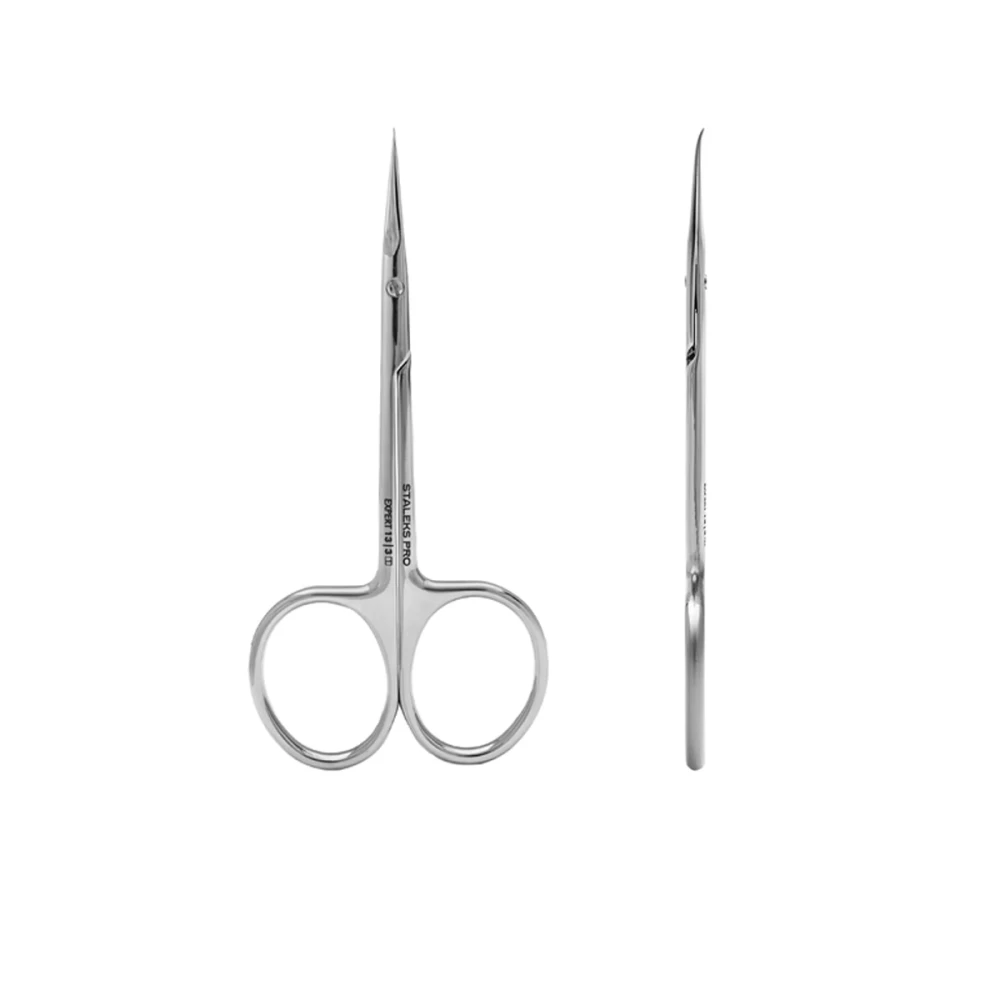 Ножницы профессиональные EXPERT SE-13/3 с крючком для кутикулы для левши