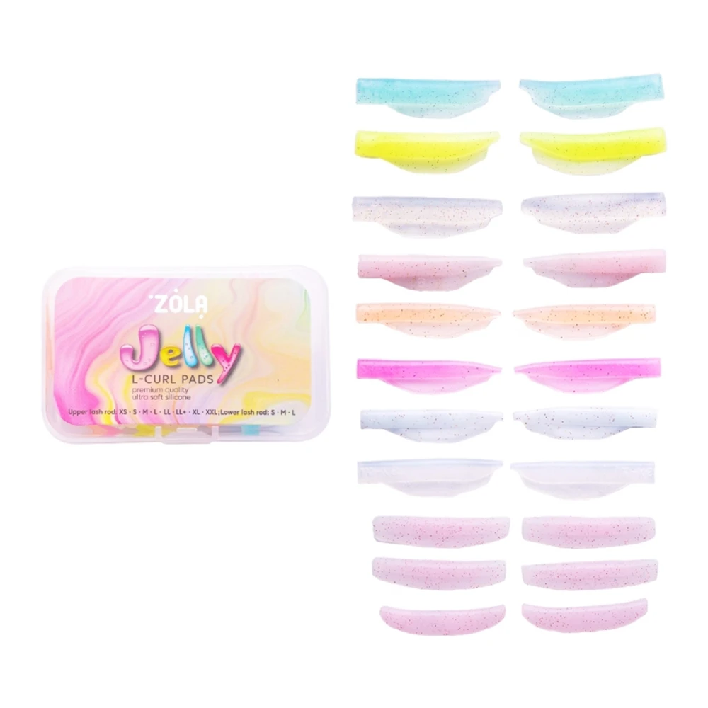 Валики для ламинирования  Zola Jelly L-Curl для верхних и нижних ресниц
