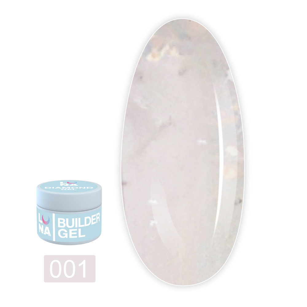 Гель для наращивания ногтей Diamond Gel 15 мл (01)