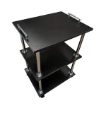 Косметологическая парикмахерская тележка с черными ручками.