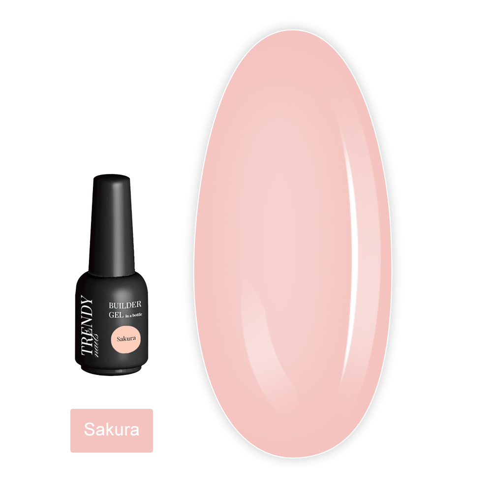 Гель  TrendyNails Builder Gel in a bottle 15 мл (Sakura)