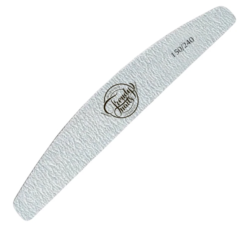 Пилка маникюрная TrendyNails полумесяц (150/240)