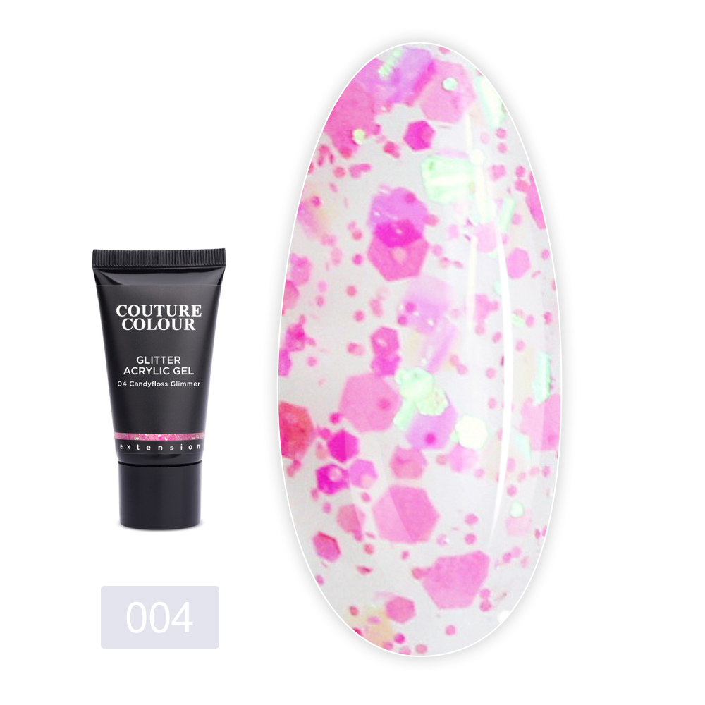 Акригель COUTURE с блестками 30 мл (004)