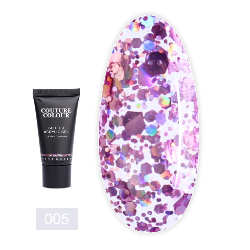 Акригель COUTURE с блестками 30 мл (005)