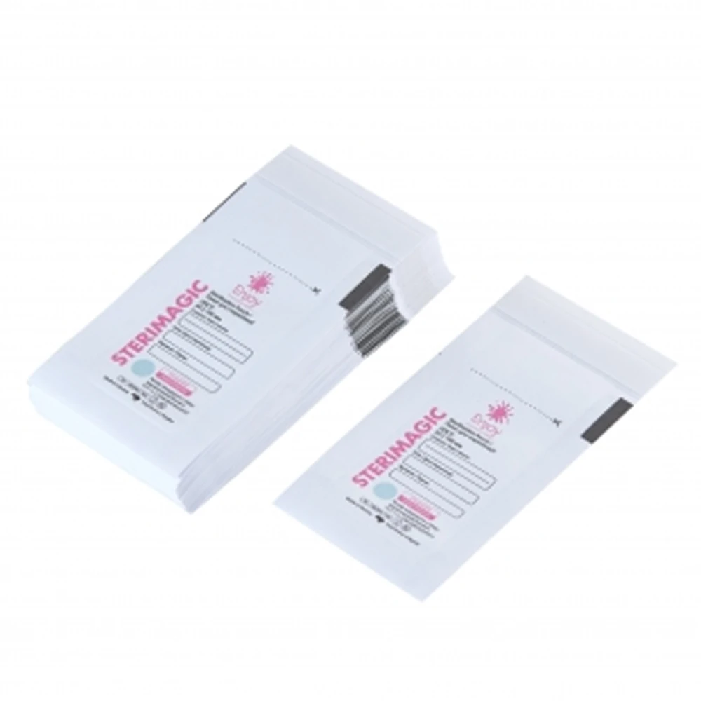 Пакеты бумажные самоклеящиеся плоские SteriMagiс ППСП-Б (белые) 60Х100 мм 100 ед.