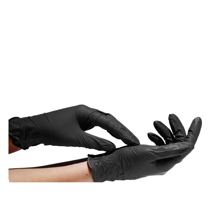 Перчатки нитриловые черные SanGig (L)