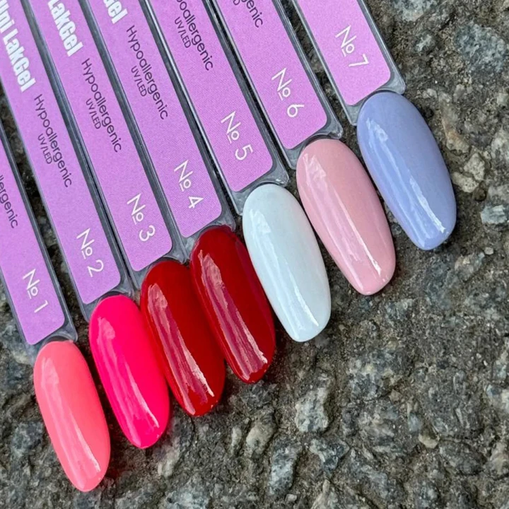 Гель-лак гіпоалергенний Uni LakGel Hypoallergenic UVLED 6 мл (007)