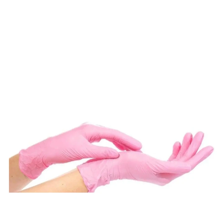 Перчатки Нитриловые Розовые SanGig (M)
