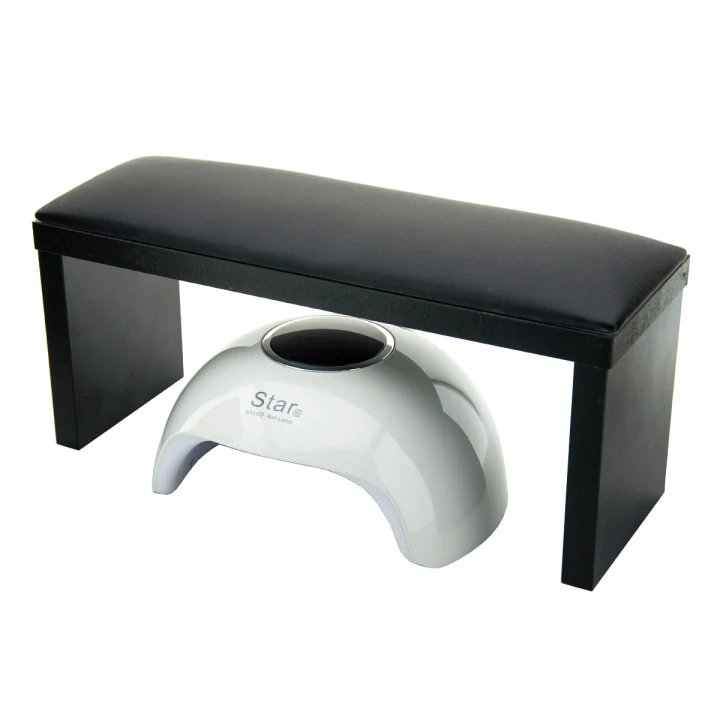 Подлокотник French для маникюра на черных ножках (Black)