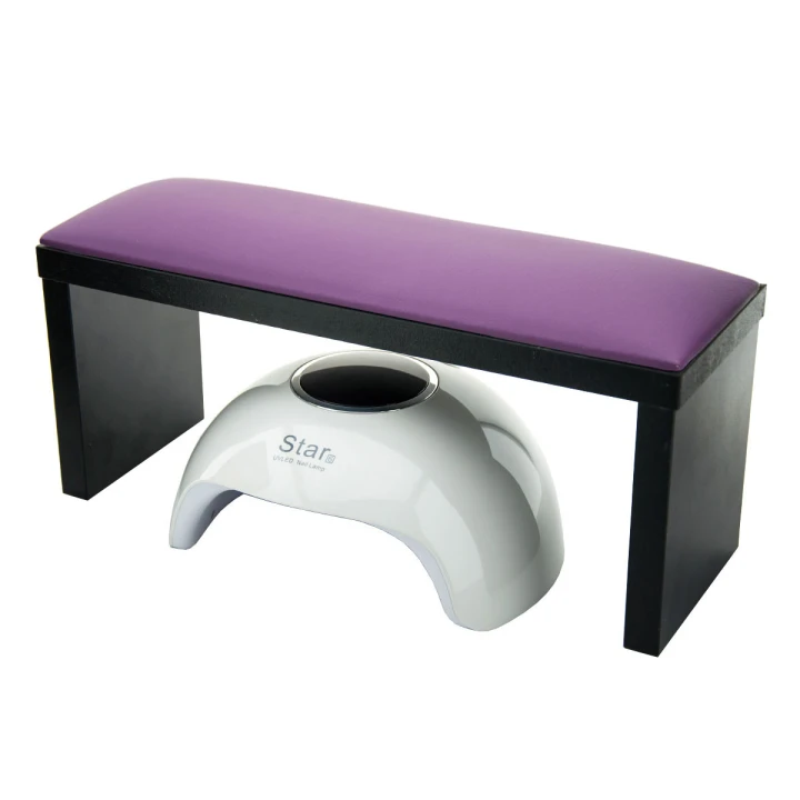 Підлокітник French для манікюру на чорних ніжках (Violet)