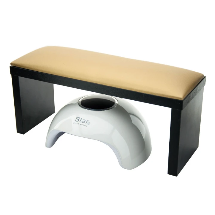 Подлокотник для маникюра на черных ножках  (Gold)