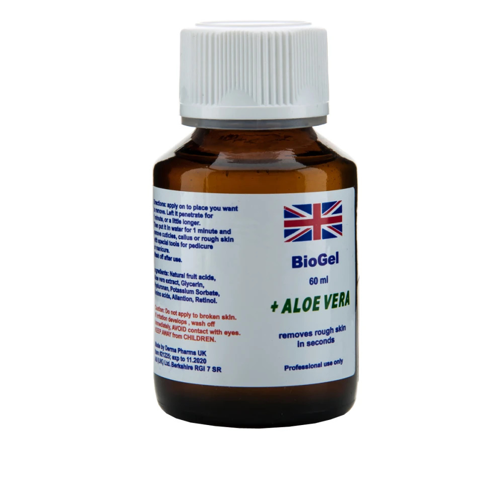 Ремовер French для педикюра BioGel (алое вера) 60 мл