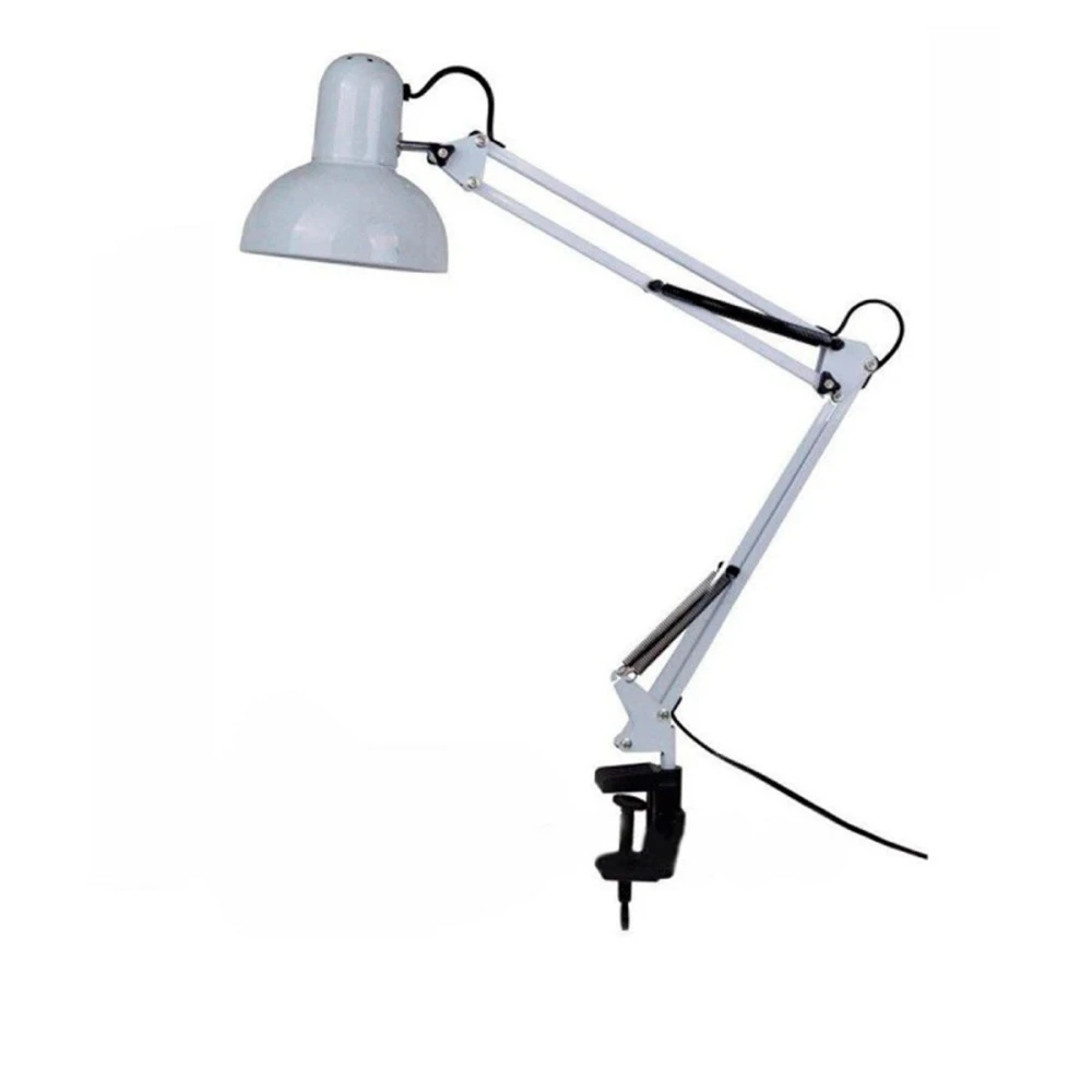 Лампа настольная на струбцине (Белая)