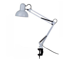 Лампа настільна на струбцині  (Біла)