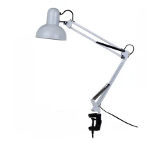 Лампа настольная на струбцине (Белая)