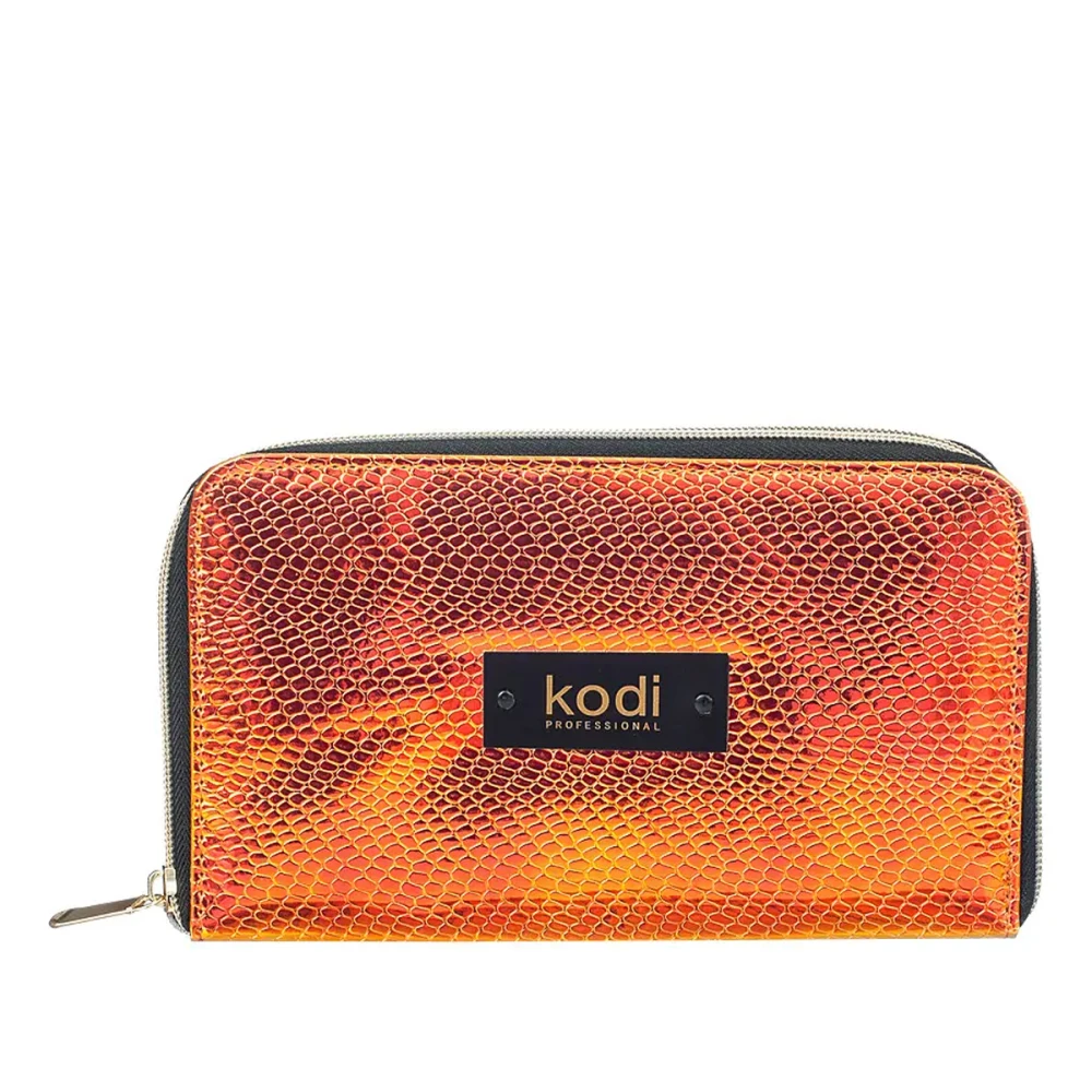 Чохол-пояс для пензлів на блискавці №01 червоне золото