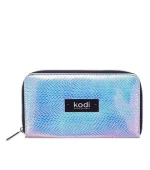 Чехол-пояс для кистей на молнии №02 серебристо-голубой