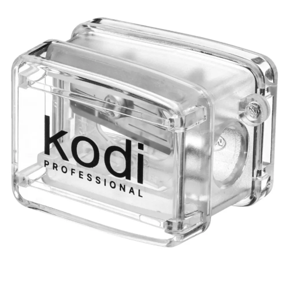 Подстругачка для косметических карандашей (прозрачная с одним лезвием)