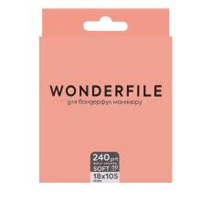 Файл-смужка на піні для пилки Wonderfile 160х18 - 50 шт (240 grit)