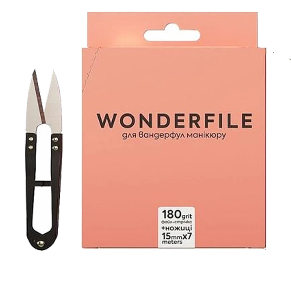 Файл-лента для пилки Wonderfile 130х15+ ножницы (180 grit)