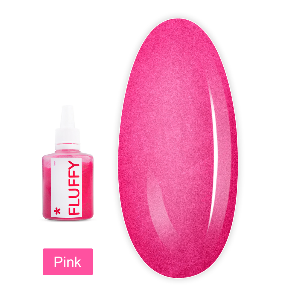 Пудра бархатная для ногтей Fluffy (Pink)