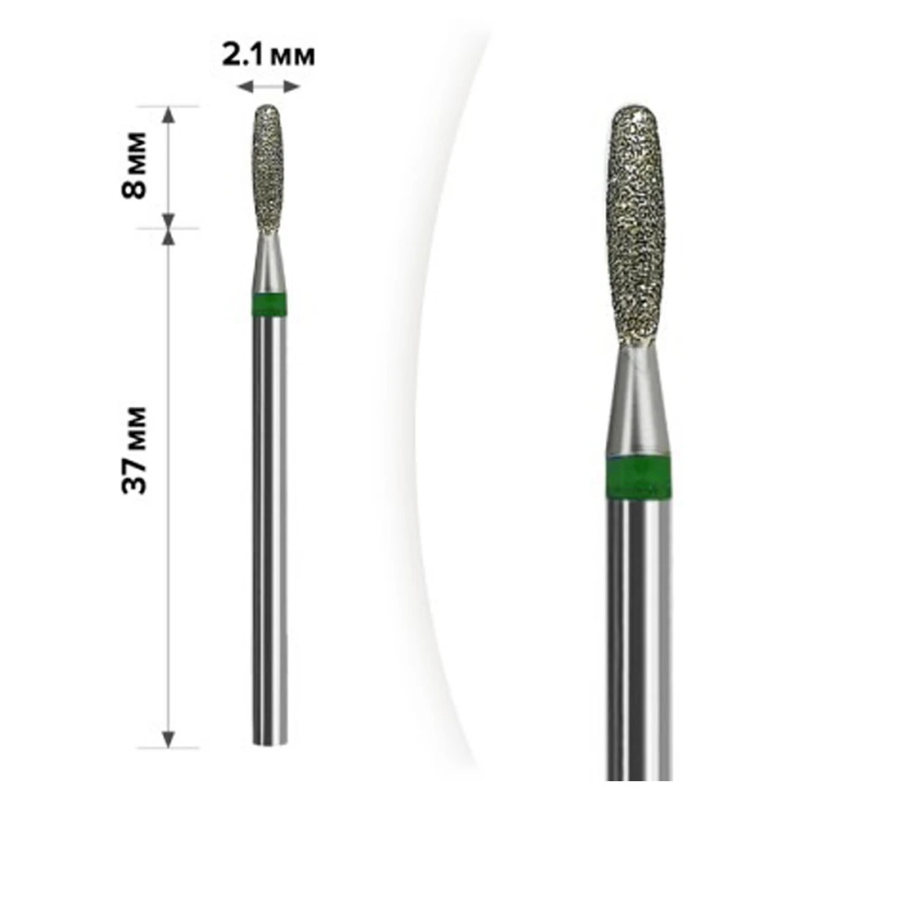 Фреза Алмазна mArt (М-024 Полум'я тупе Green 2,1*8)