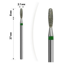Фреза Алмазна mArt (М-024 Полум'я тупе Green 2,1*8)