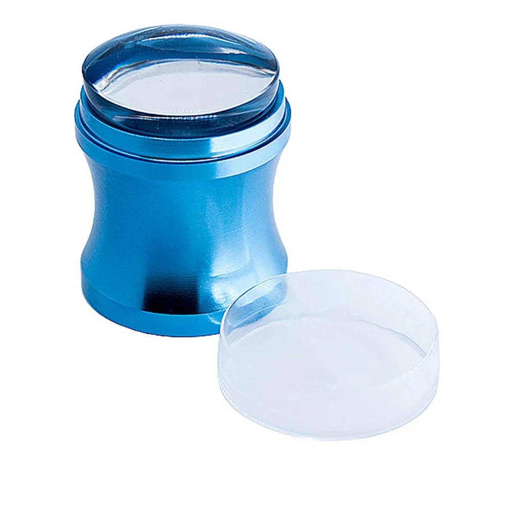 Штамп для стемпинга голубой силиконовый 3,8 см