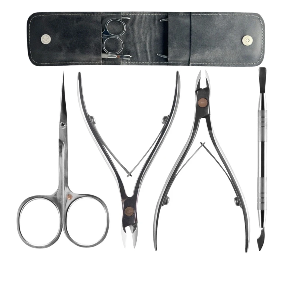 Набор инструментов OLTON (Графит) (накожницыS+кусачкиXS+ножницы100мм+топорик/лопатка)