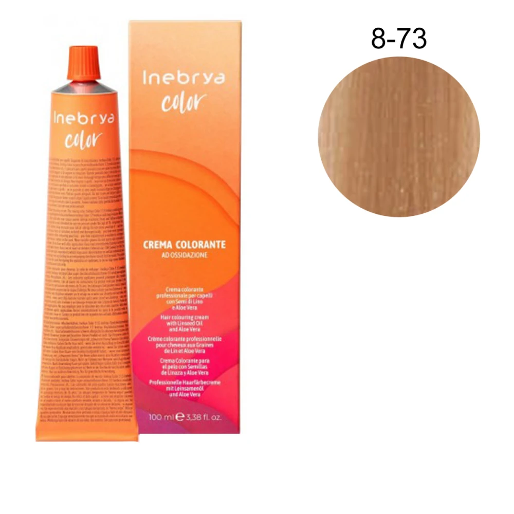 Крем-краска Inebrya Сolor с содержанием аммиака 100 мл (8-73)
