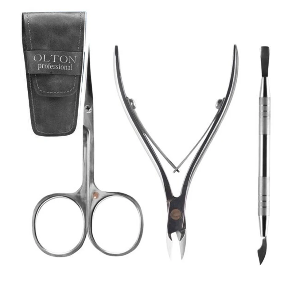 Набор инструментов OLTON (Графит) (накожницы S+ножницы 100мм+топорик лопатка)