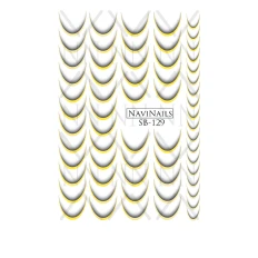 Слайдер Navinails із білою підкладкою/об'ємною фольгою Max (SB-129 gold)