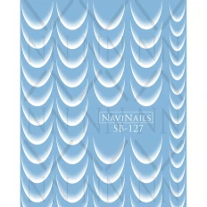 Слайдер DreamNails із білою підкладкою об'ємною фольгою Max (SB-127)