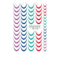 Слайдер Navinails із білою підкладкою/об'ємною фольгою Max (SB-134)