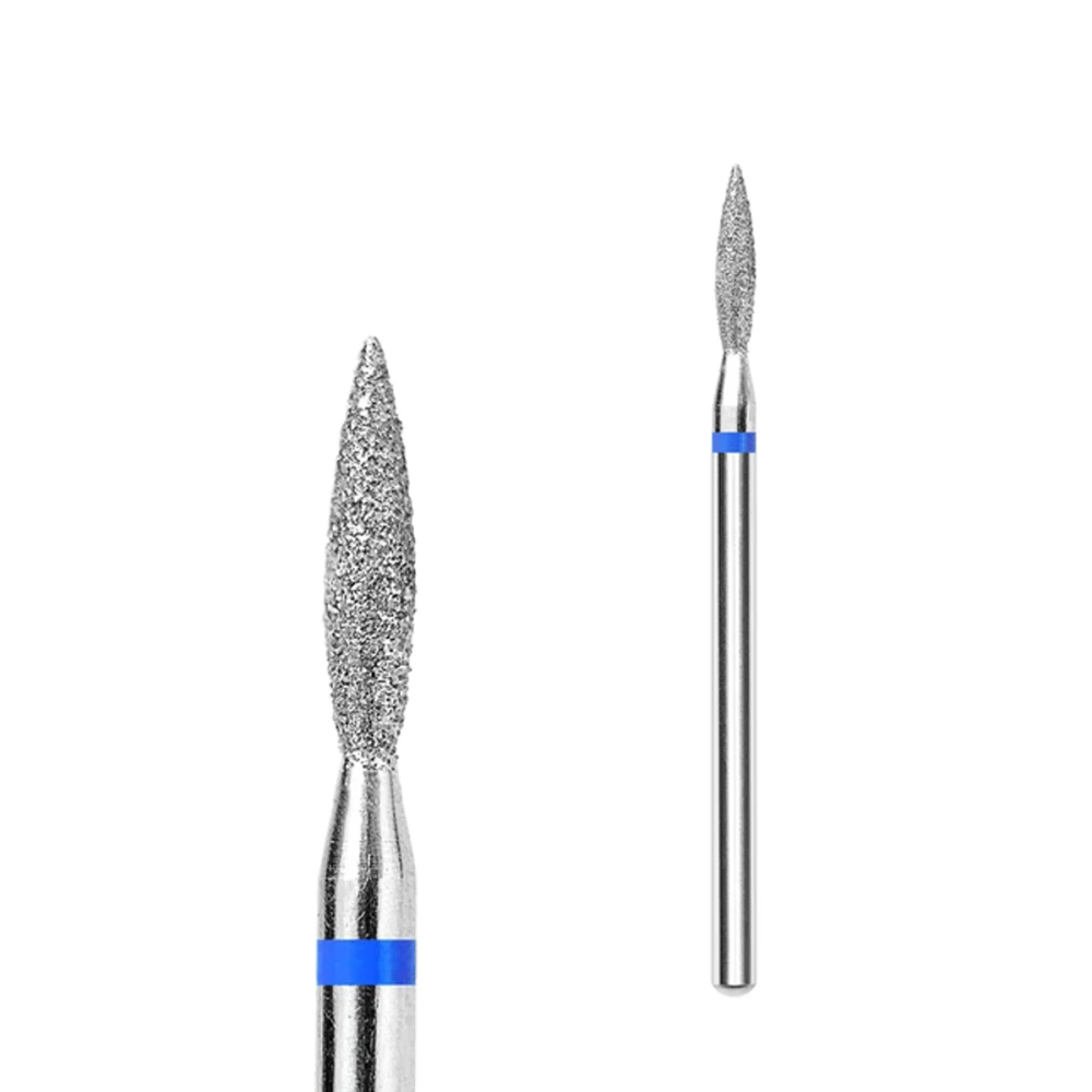 Фреза алмазная Пламя острое Touch синяя 021 (H0210D-M) 2,1 мм