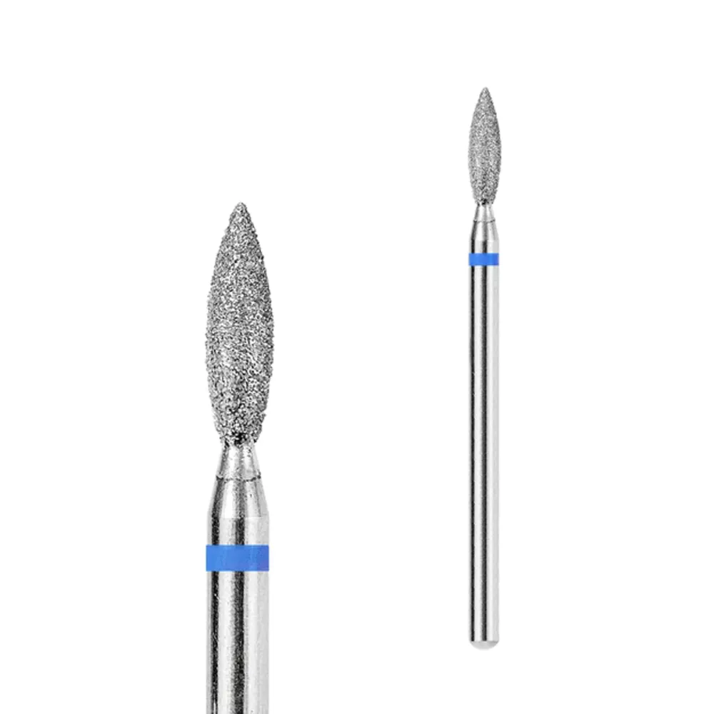 Фреза алмазная Пламя острое Touch синяя 023 (H02310D-M) 2,3 мм