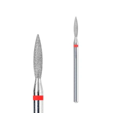Фреза Алмазна Полум'я гостре  Touch червона 021 (H0210D-F) 2,1 мм
