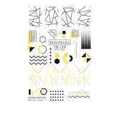 Слайдер Navinails із білою підкладкою/об'ємною фольгою Max (SB-118 gold)