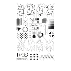 Слайдер Navinails с белой подкладкой/объемной фольгой Max (SB-118 silver)