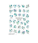 Слайдер Navinails із білою підкладкою об'ємною фольгою Max (SB-132 silver)