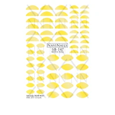 Слайдер Navinails с белой подкладкой/объемной фольгой Max (SB-147 gold)