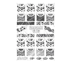 Слайдер Navinails с белой подкладкой объемной фольгой Max (SB-136 silver)