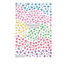 Слайдер Navinails с белой подкладкой объемной фольгой Max (SB-122)