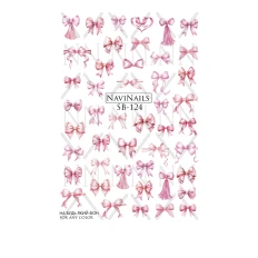 Слайдер Navinails із білою підкладкою об'ємною фольгою Max (SB-124)