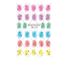 Слайдер Navinails із білою підкладкою об'ємною фольгою Max (SB-131)