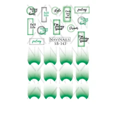 Слайдер Navinails із білою підкладкою об'ємною фольгою Max (SB-143)