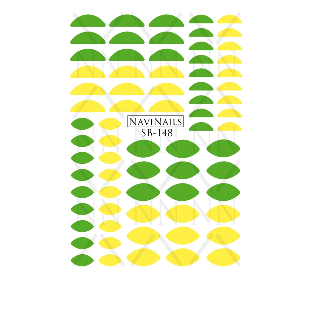 Слайдер Navinails із білою підкладкою об'ємною фольгою Max (SB-148)