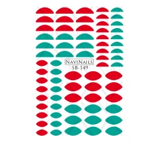 Слайдер Navinails із білою підкладкою об'ємною фольгою Max (SB-149)